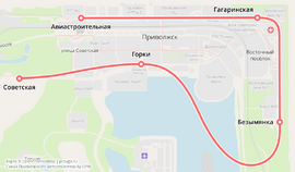 Схема Приволжского метрополитена на карте OpenProvinceMap